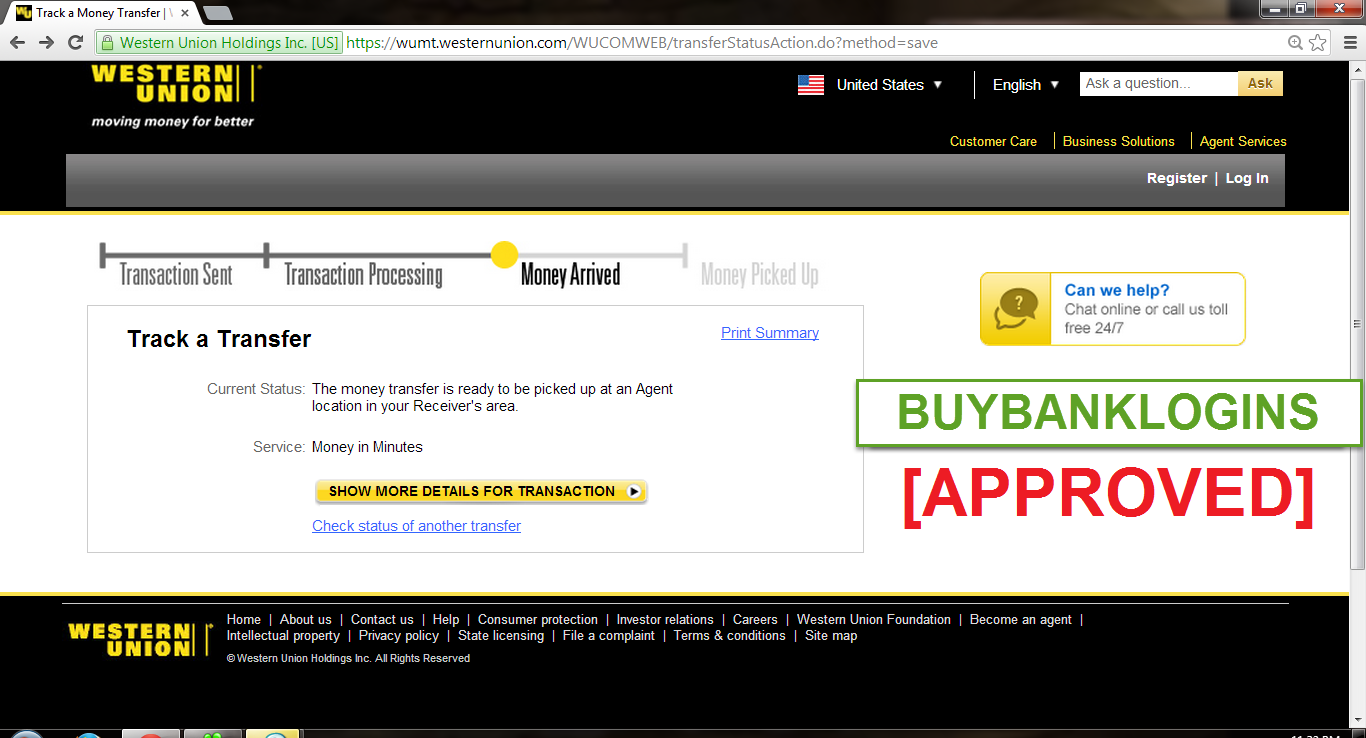 carding western union transfer 