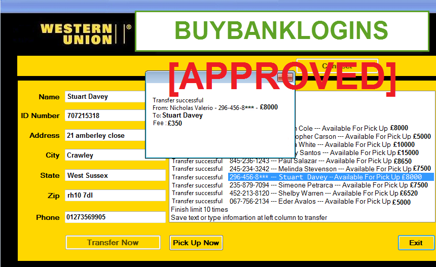 western union transfer hack 2